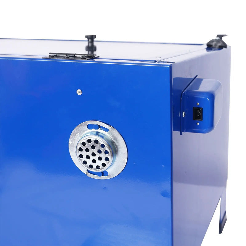 Bench Top Portable Sand Blaster Cabinet Kit 25 Gallon With 80 Psi Capacity - Blue by HouseOfZazla