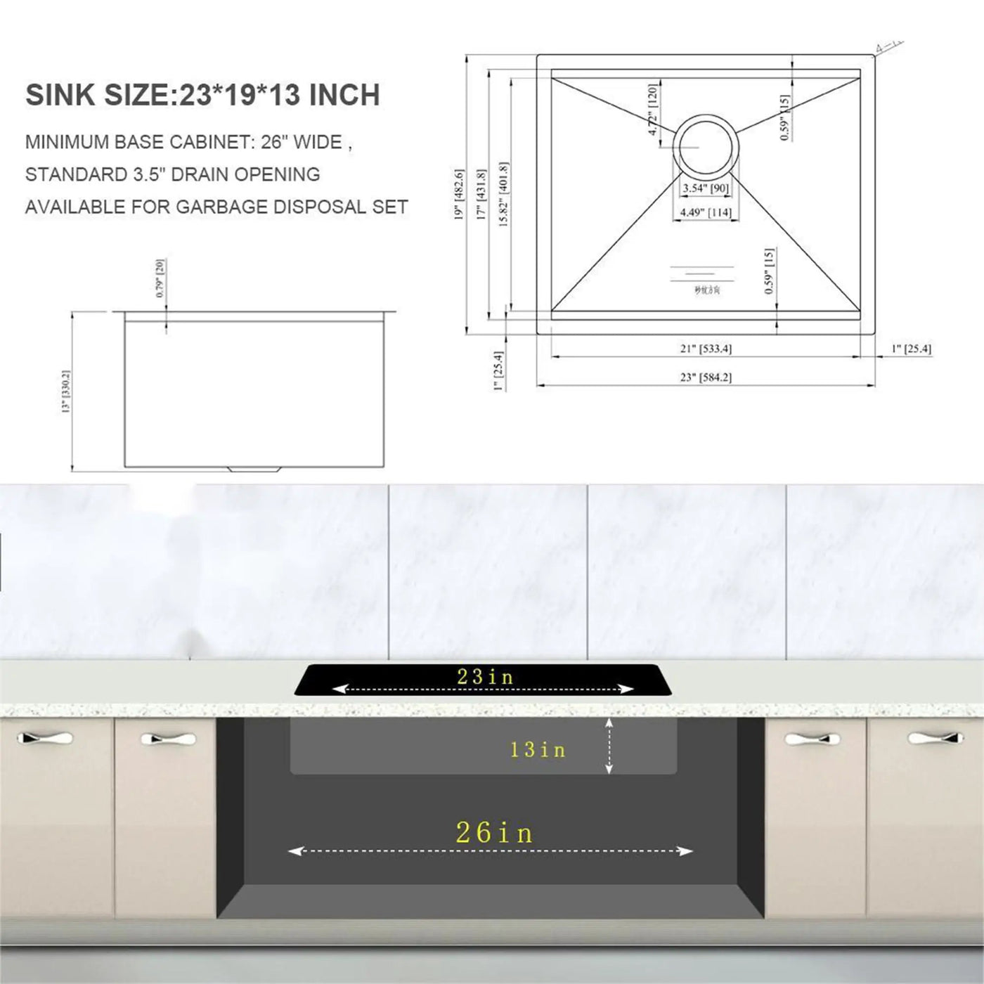Laundry Workstation Undermount Utility Sink, Deep Single Bowl by HouseOfZazla