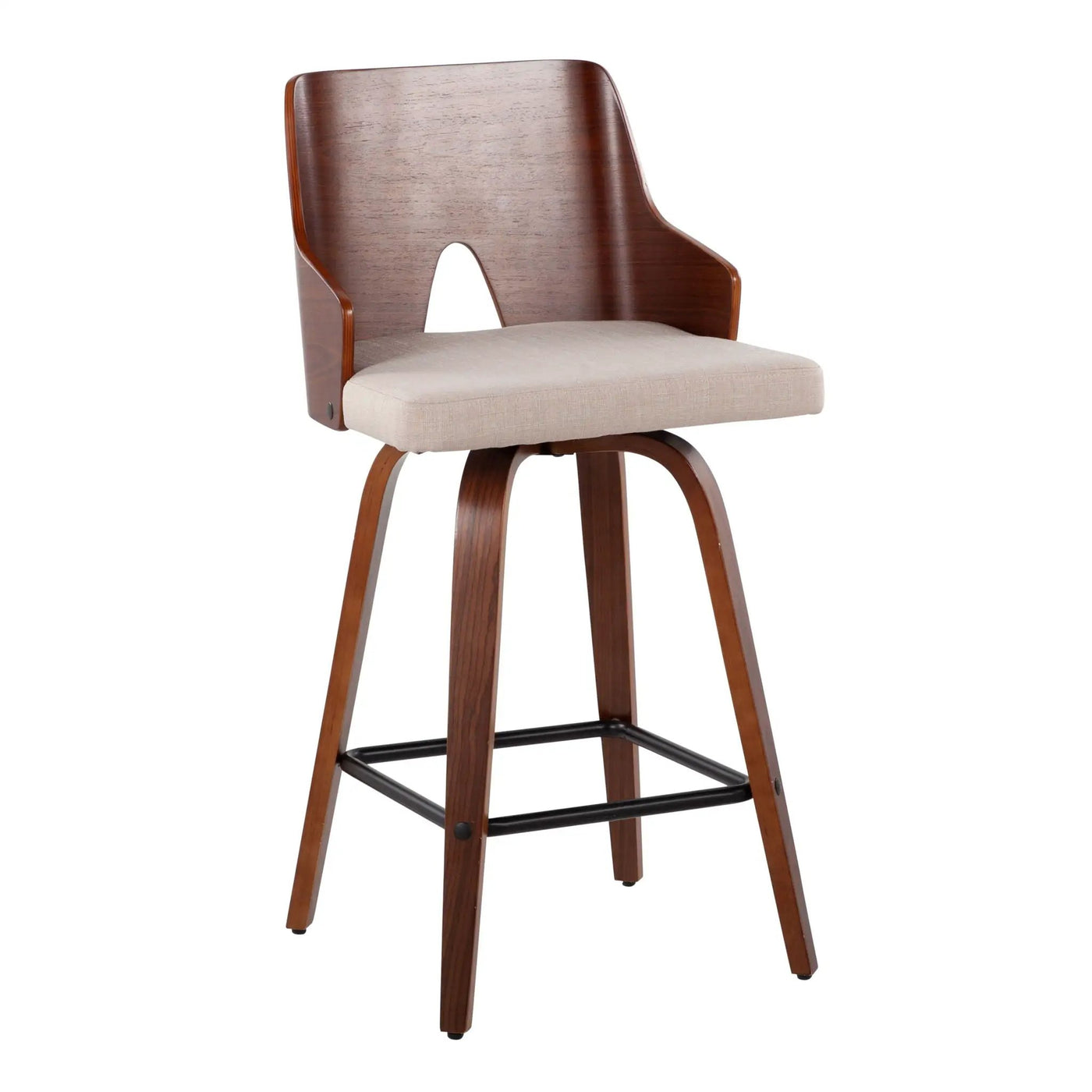 Ariana - Mid Century Modern Counter Stool (Set of 2) by HouseOfZazla