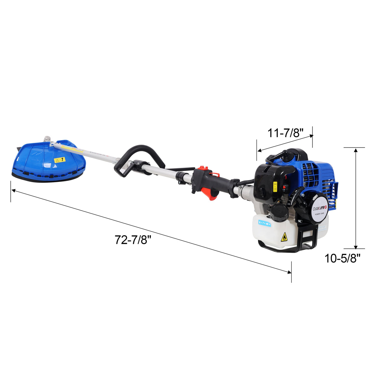 7-in-1 Multi-Functional Trimming Tool with 33cc Engine - Blue/Black, photo 7 of 10