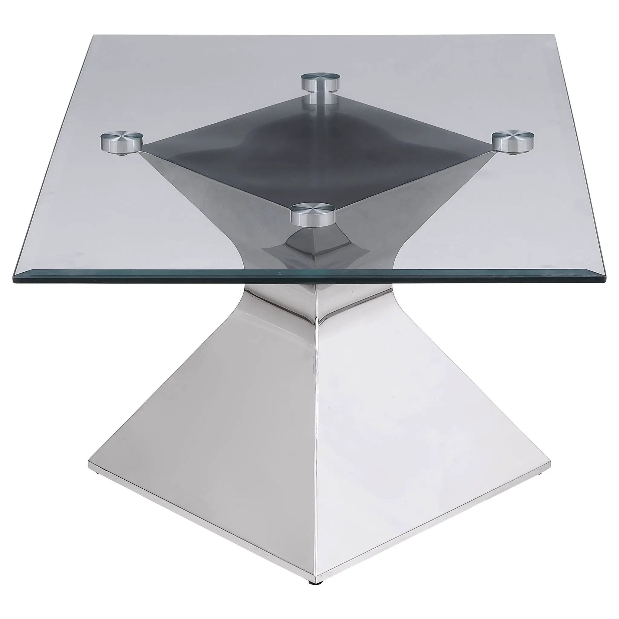 Jenny 3-piece Rectangular Coffee and End Table Set Chrome by Unique Piece Furniture