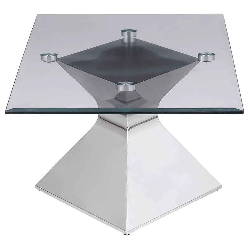 Jenny 3-piece Rectangular Coffee and End Table Set Chrome by Unique Piece Furniture