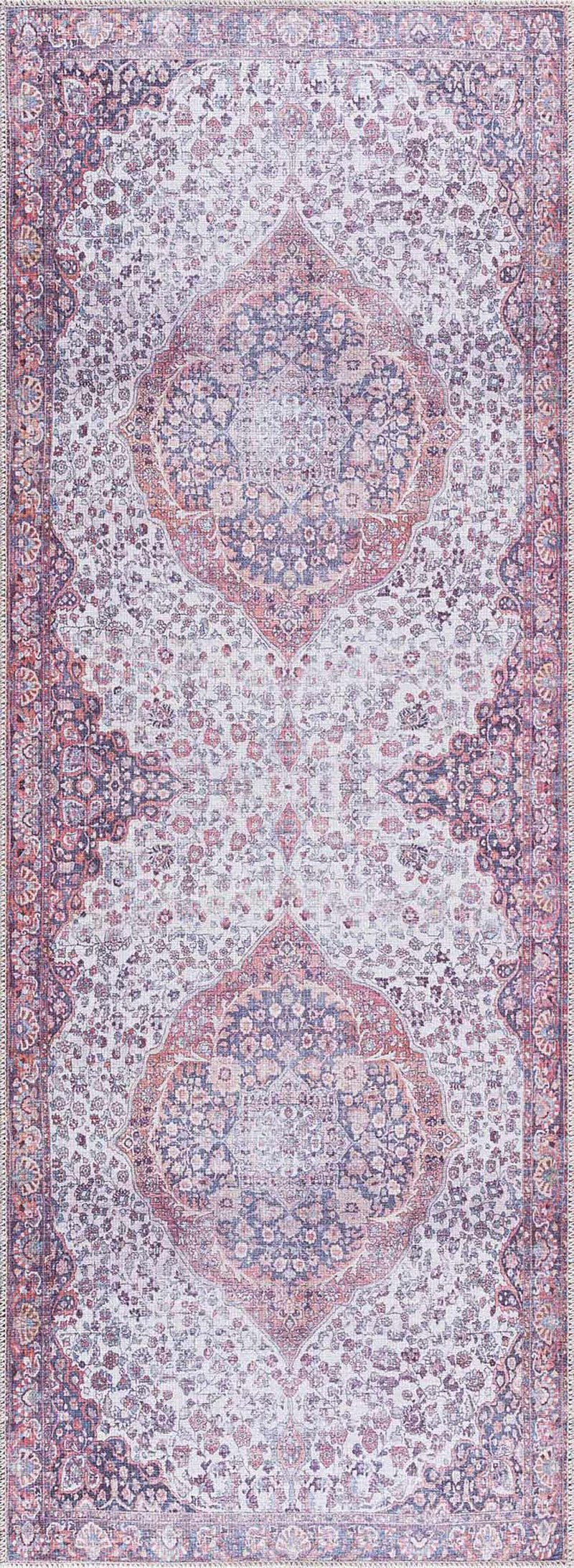 Red Cael Tumble Dry Washable Rug - Clearance by Boutique Rugs