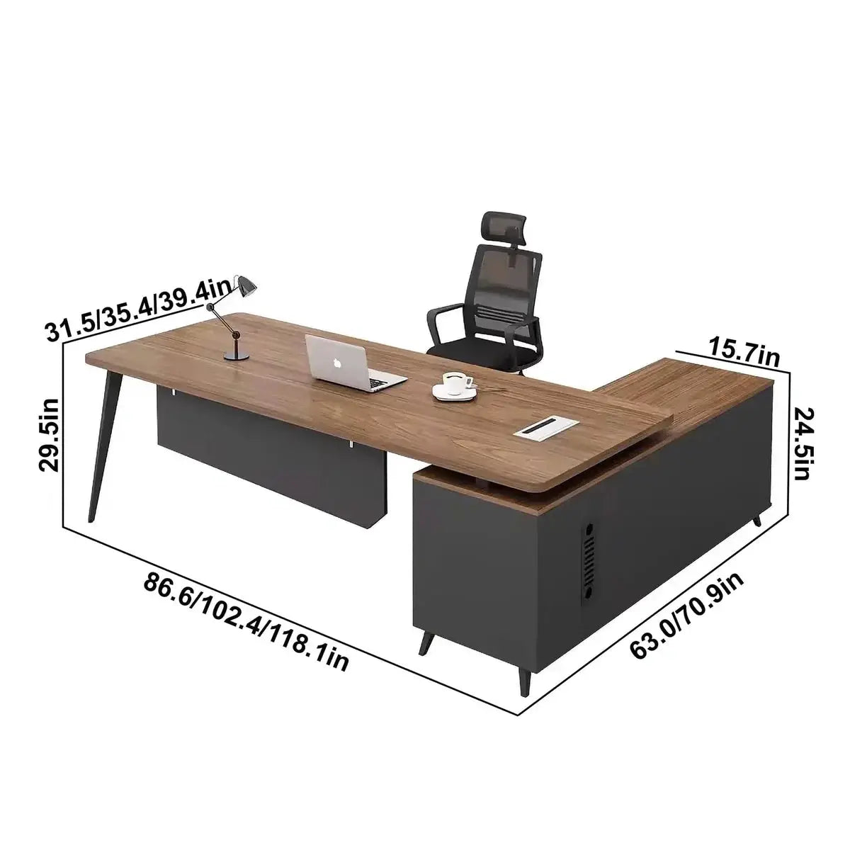 Caelum · Modern L-Shaped Desk by Arc Grove
