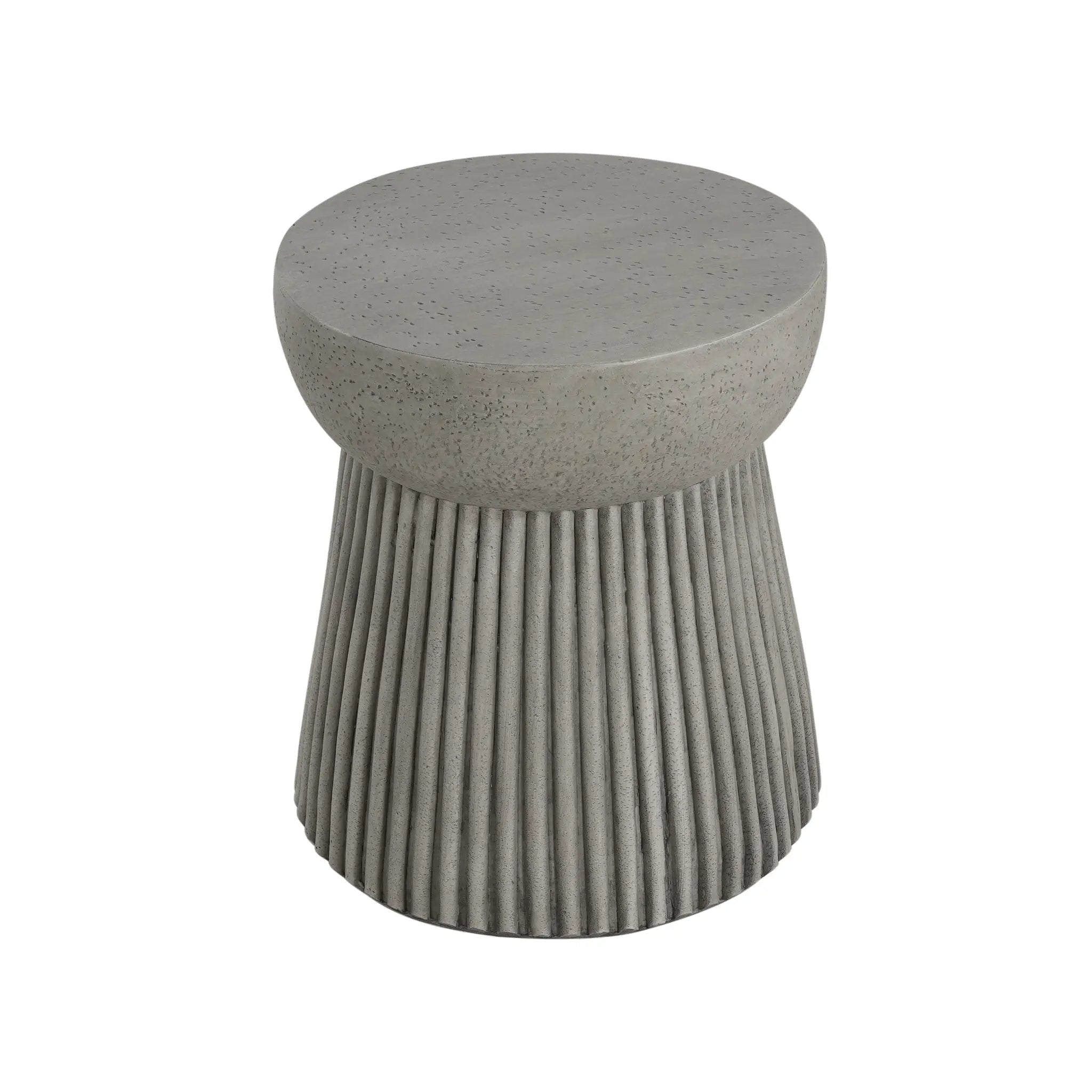 Outdoor Lightweight Concrete Side Table by HouseOfZazla