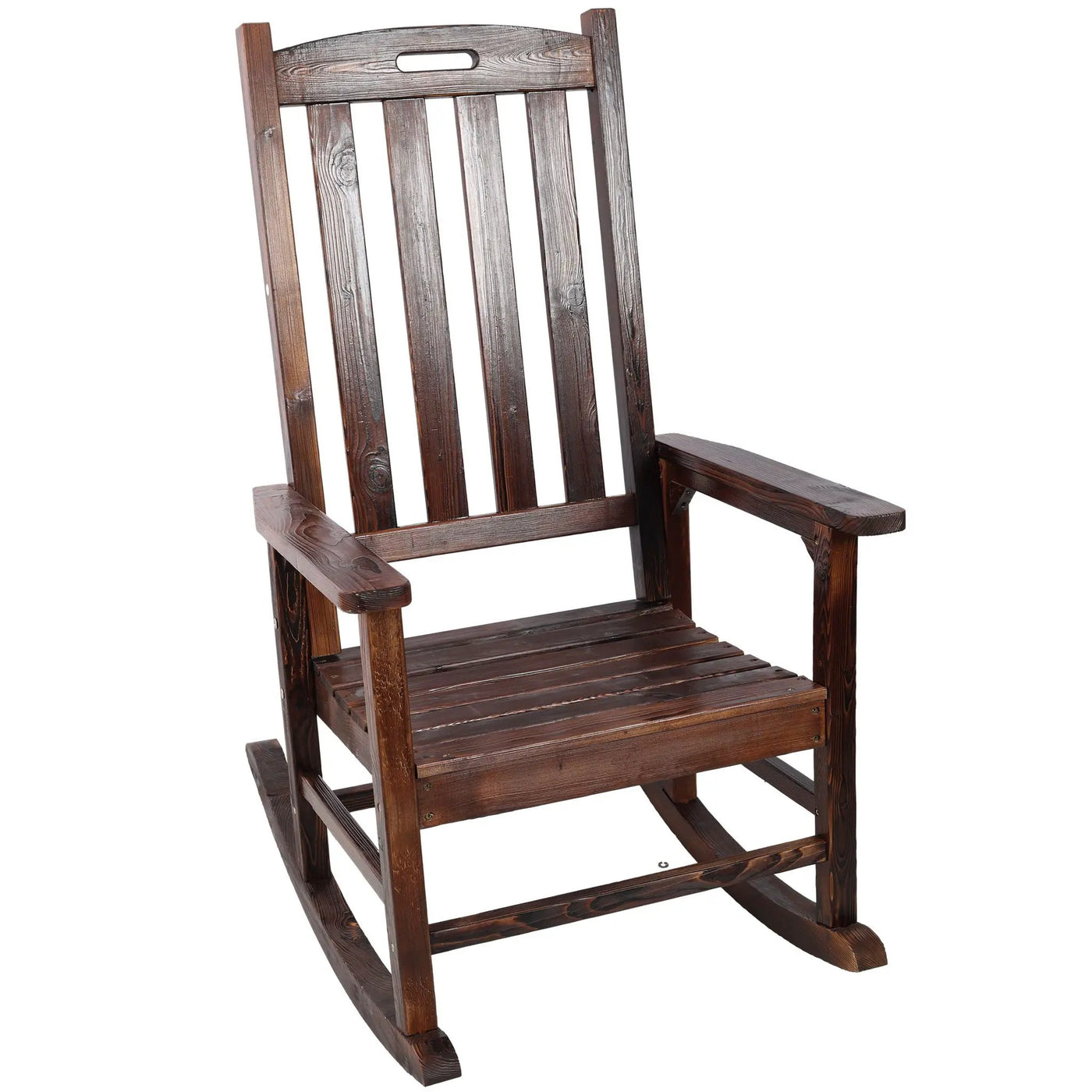 Oversized Porch Rocker Chair With Wide Seat And Tall Backrest by HouseOfZazla