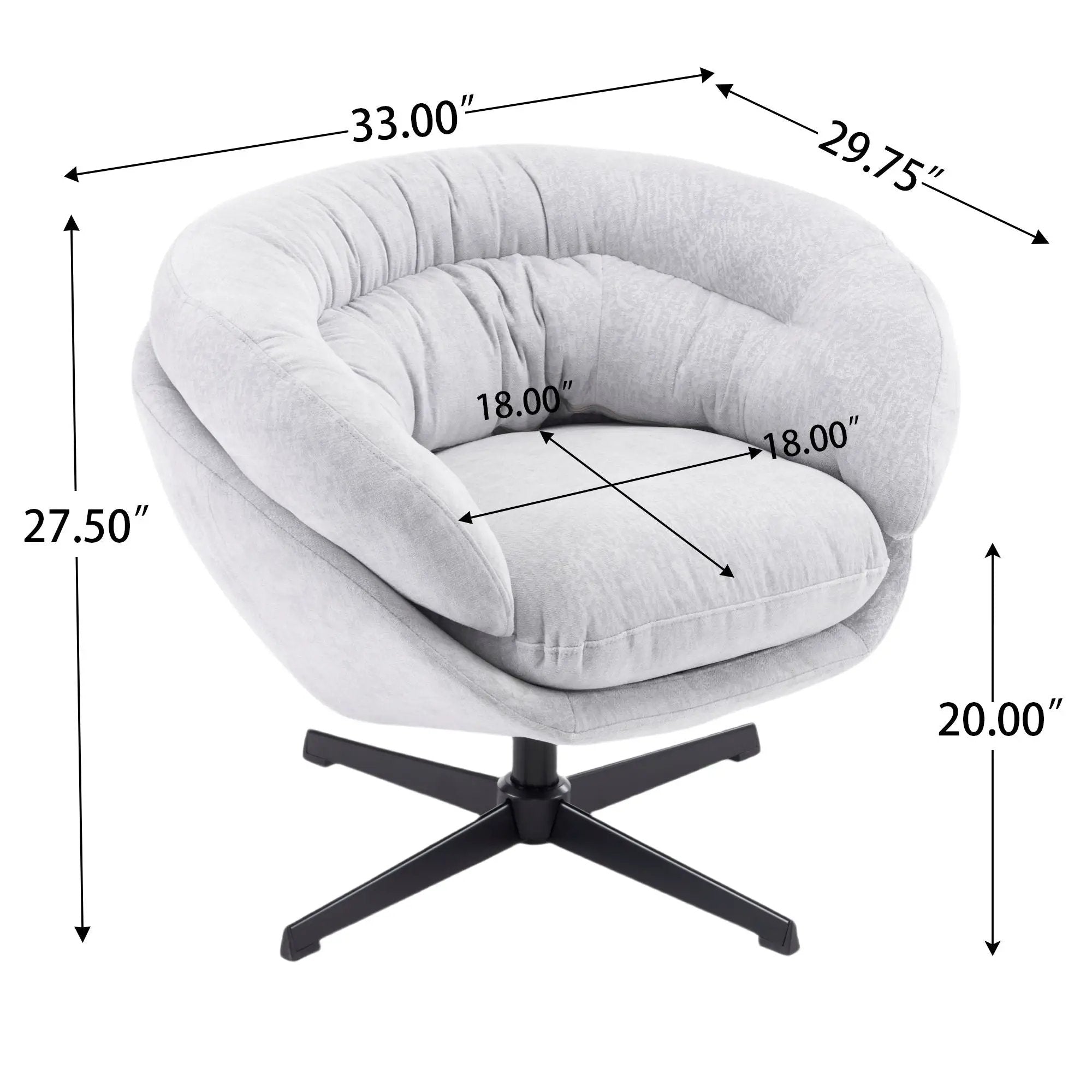 Modern Office Chair With 360 Degree Swivel by HouseOfZazla