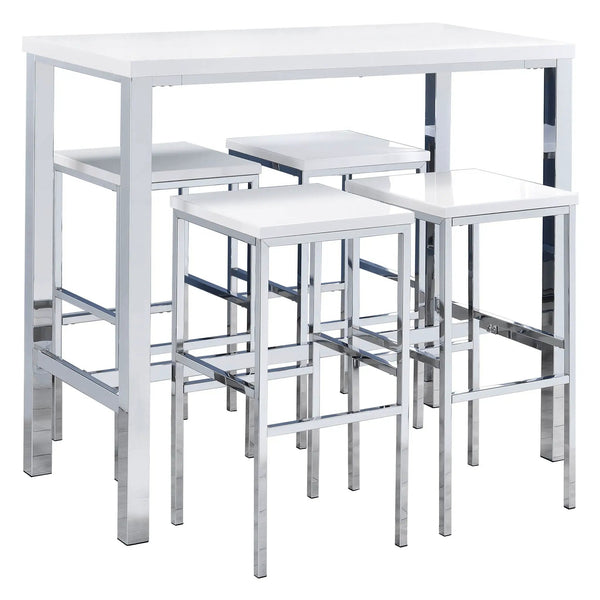 Nimitz - 5 Piece Bar Set - Gloss White