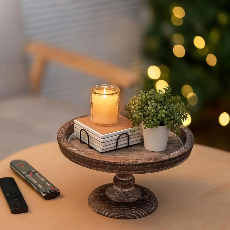 Cake Stand - Japanese-Style Wood Wooden by House Of Avana