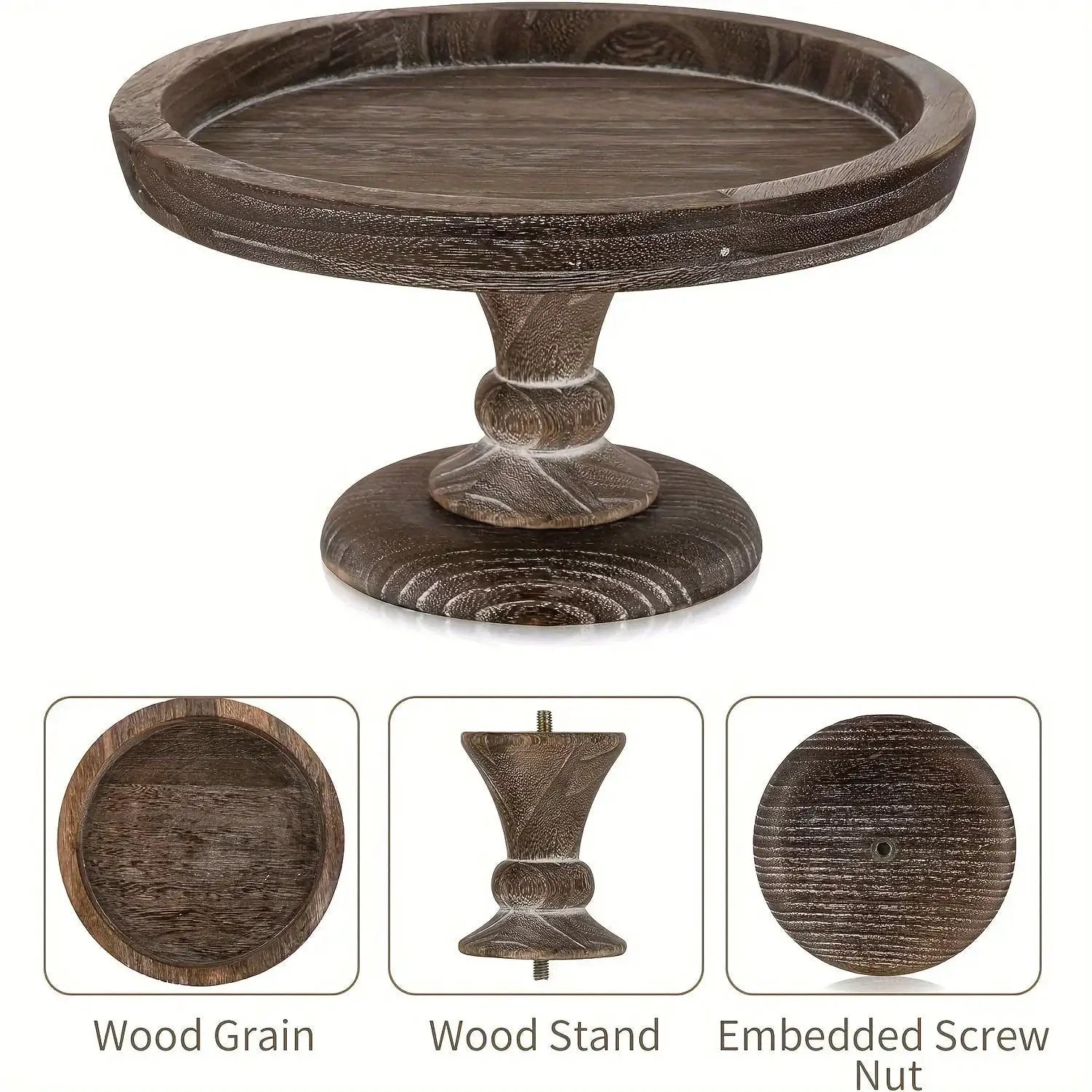 Cake Stand - Japanese-Style Wood Wooden by House Of Avana