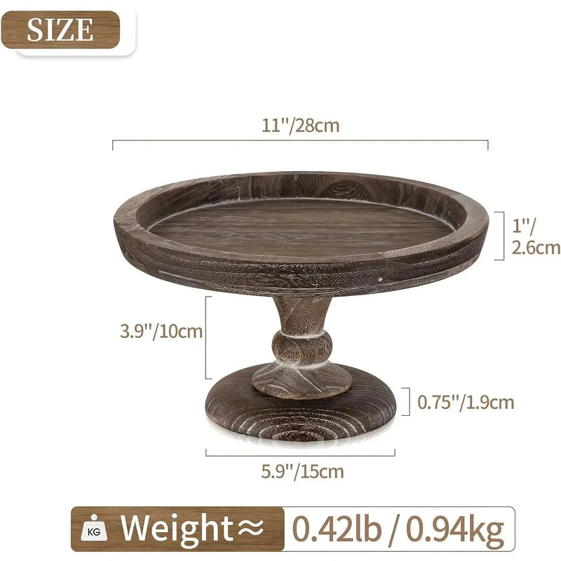 Cake Stand - Japanese-Style Wood Wooden by House Of Avana