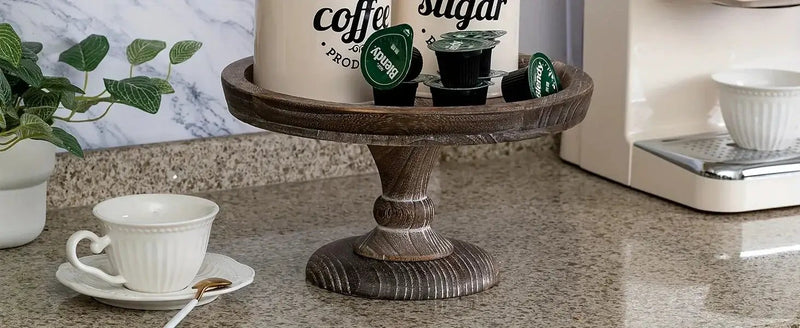 Cake Stand - Japanese-Style Wood Wooden by House Of Avana