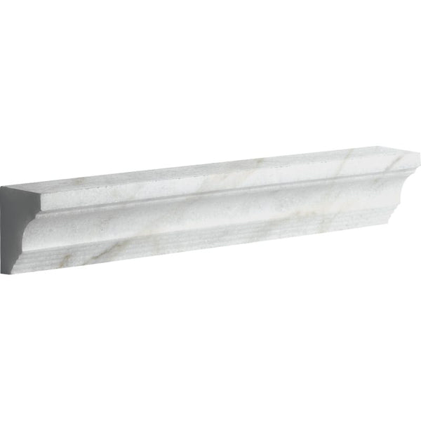 Calacatta Gold Honed Cornice Marble Moldings 2x12