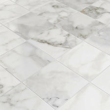 Calacatta Gold Honed Marble Tiles 12x12