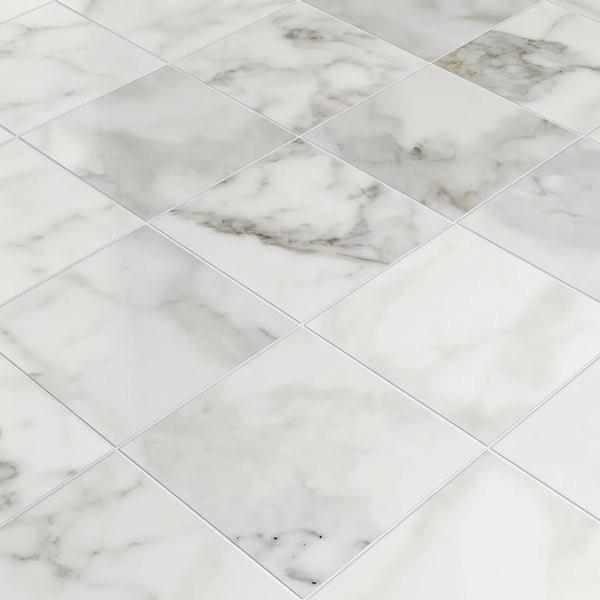 Calacatta Gold Honed Marble Tiles 12x12