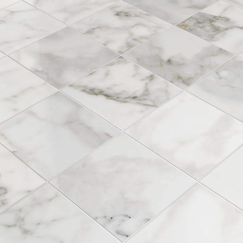 Calacatta Gold Honed Marble Tiles 12x12