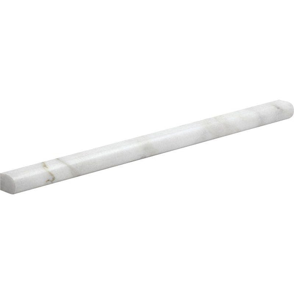 Calacatta Gold Honed Pencil Liner Marble Moldings 1/2x12