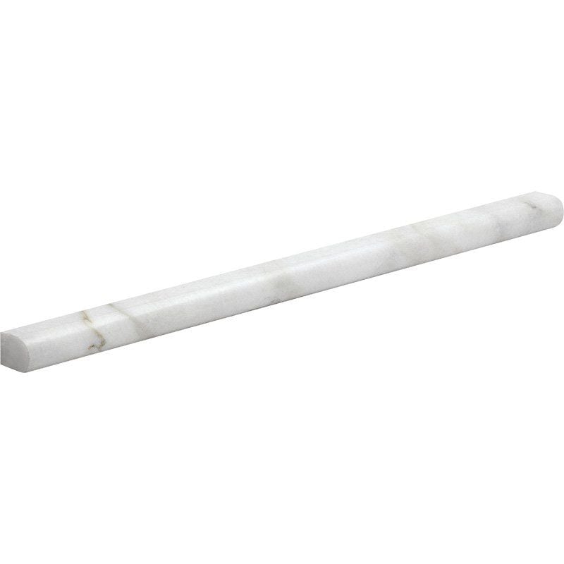 Calacatta Gold Honed Pencil Liner Marble Moldings 1/2x12 Marble Honed 2x12 Moldings