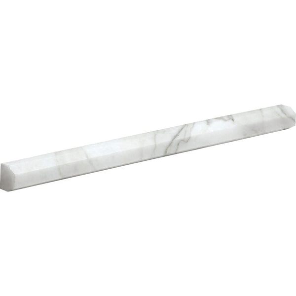 Calacatta Gold Honed Pencil Liner Marble Moldings 11/16x12