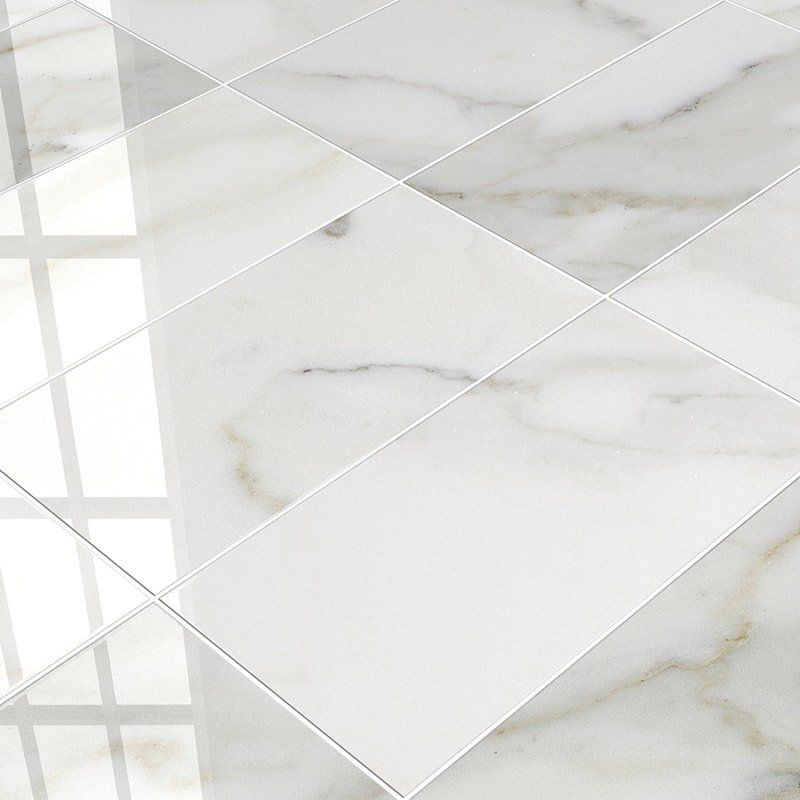 Calacatta Gold Polished Marble Tiles 12x24 Marble Polished 12x24 Tiles — 1