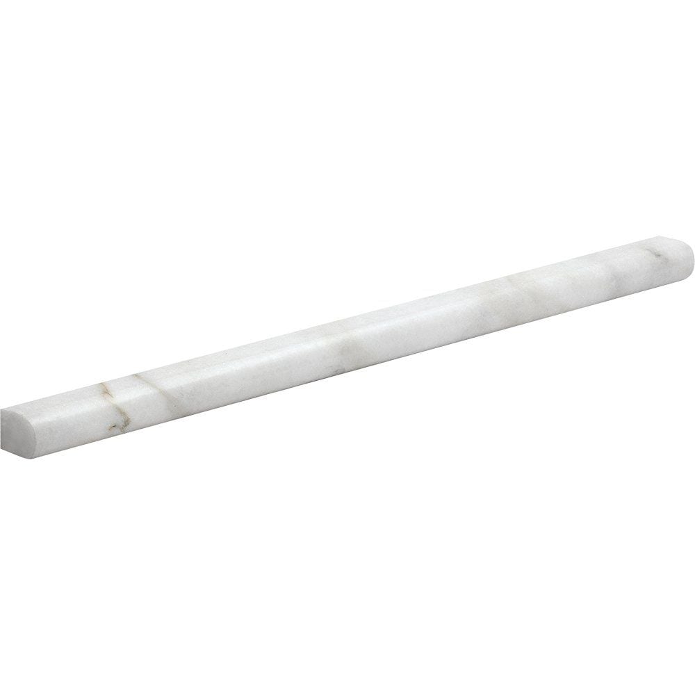 Calacatta Gold Polished Pencil Liner Marble Moldings 1/2x12 Marble Polished 2x12 Moldings