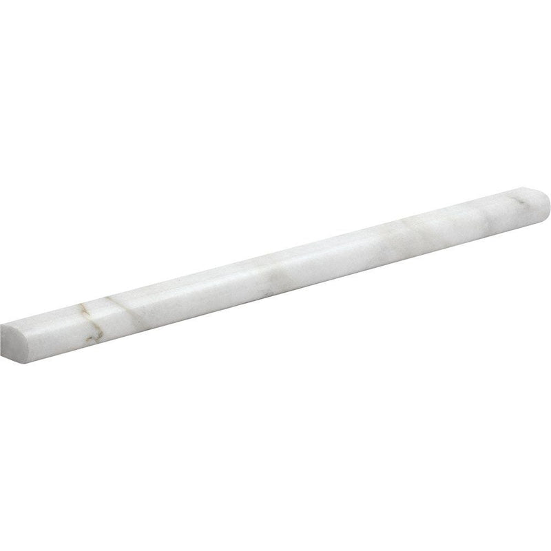 Calacatta Gold Polished Pencil Liner Marble Moldings 1/2x12 Marble Polished 2x12 Moldings