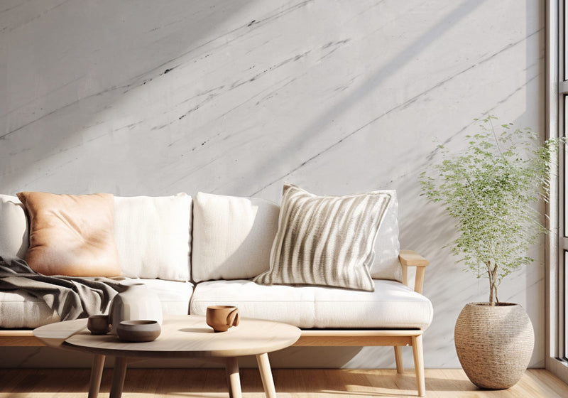 Calacatta Lincoln Polished Marble Slab Random room scene 5