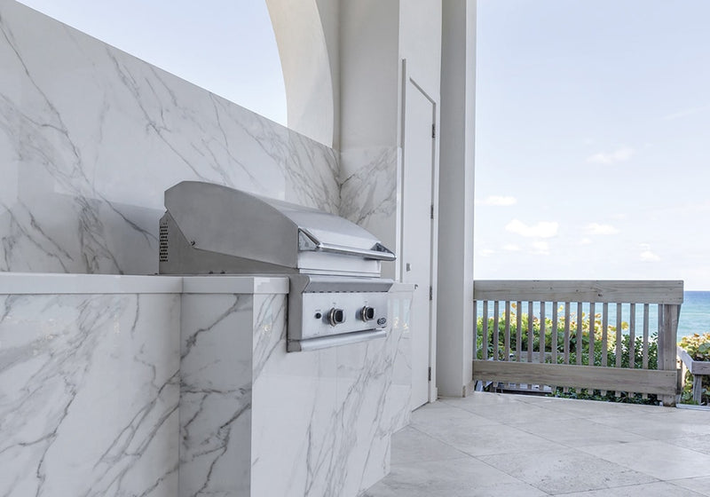 Calacatta Natural Sintered Stone Slab 125x63 room scene 2