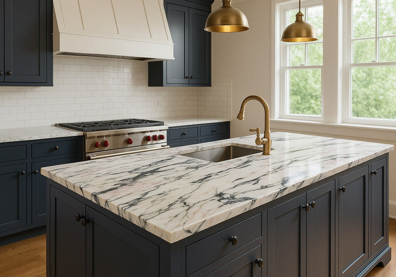 Calacatta Paonazzo Polished Marble Slab Random 3/4 room scene 4