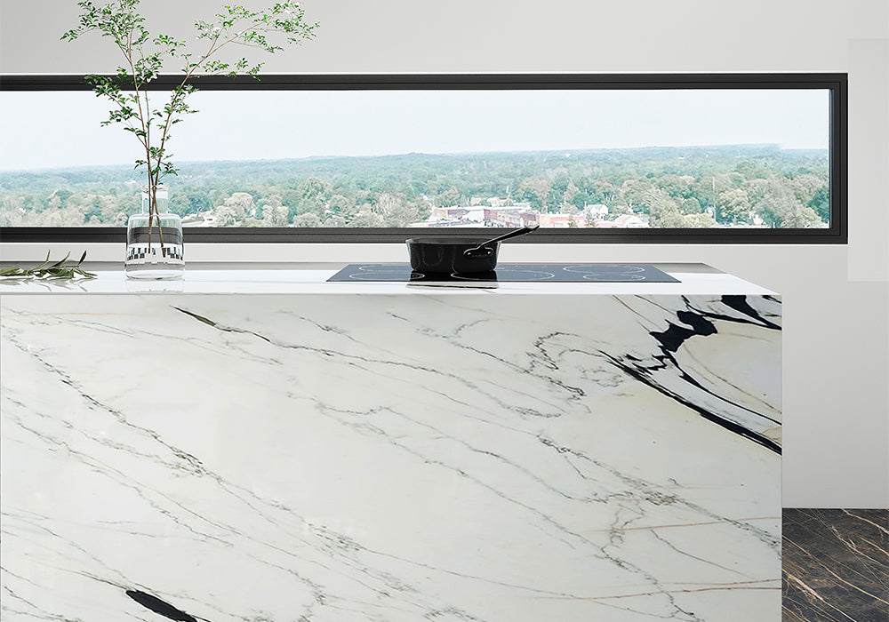 Calacatta Paonazzo Polished Marble Slab Random 3/4 room scene 5