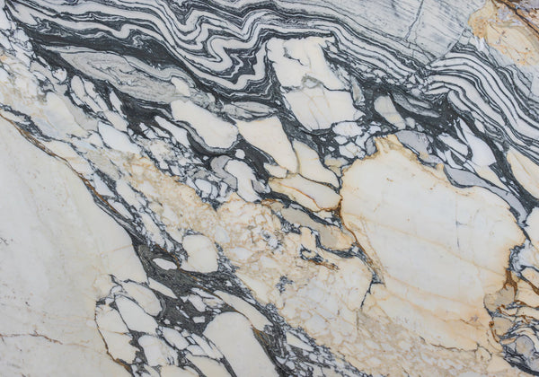 Calacatta Picasso Honed Marble Slab Random