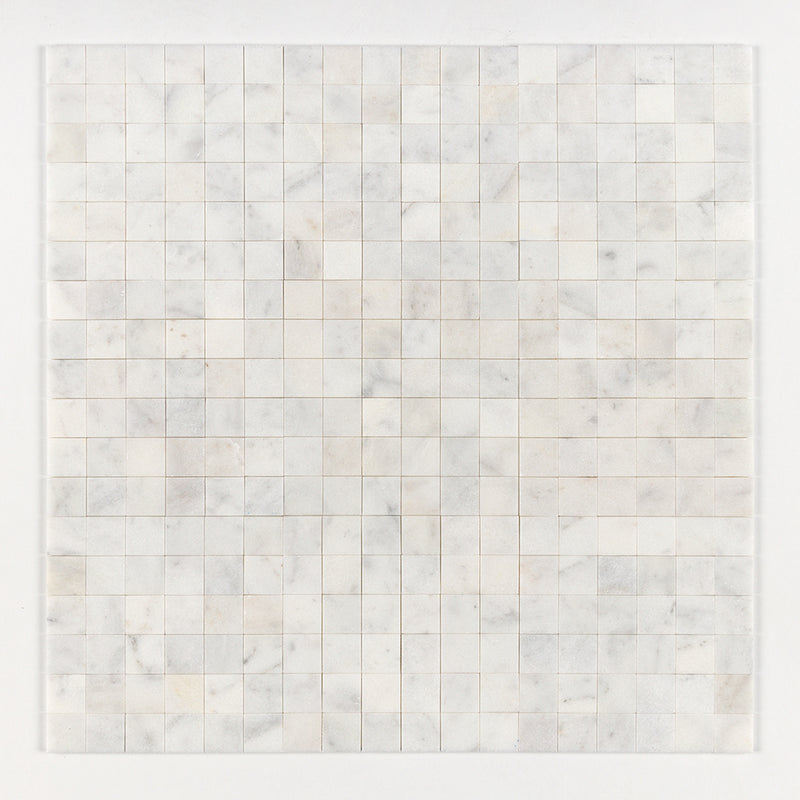 Calacatta T Honed 2x2 Marble Mosaics 12x12 Marble Honed 12x12 Mosaics — 1