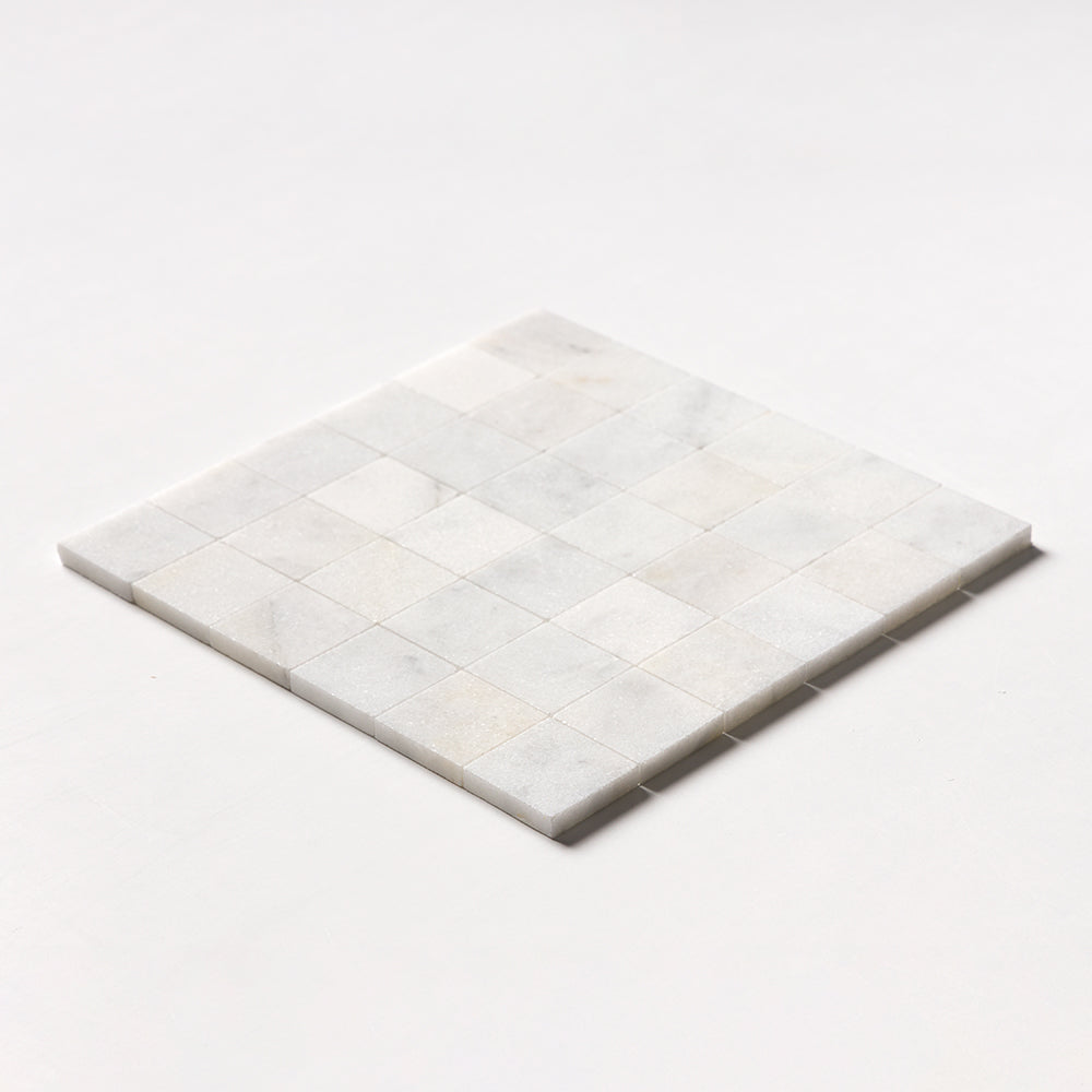 Calacatta T Honed 2x2 Marble Mosaics 12x12 Marble Honed 12x12 Mosaics — 2