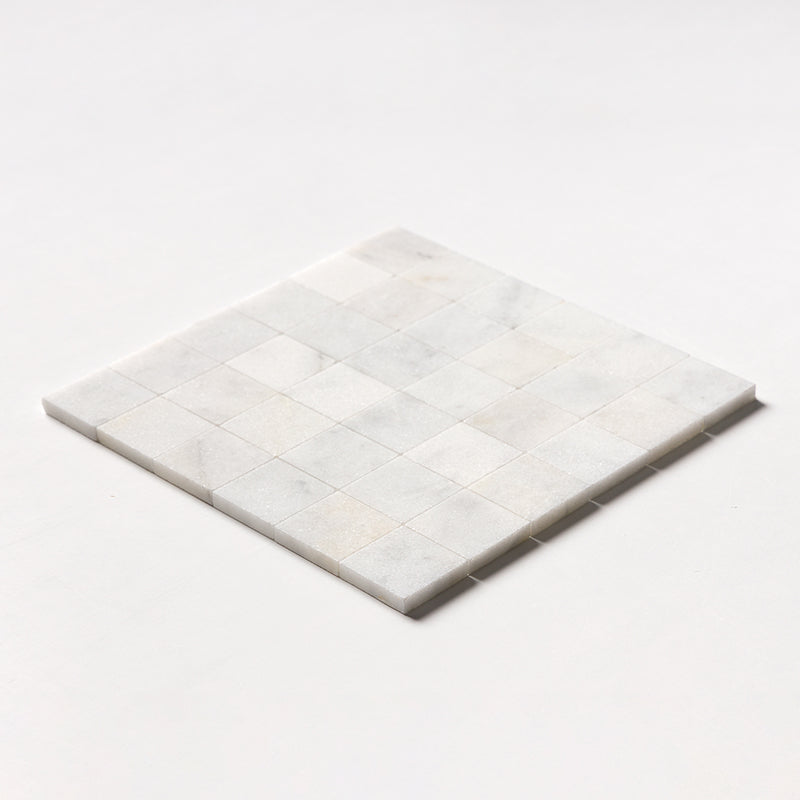 Calacatta T Honed 2x2 Marble Mosaics 12x12 Marble Honed 12x12 Mosaics — 2