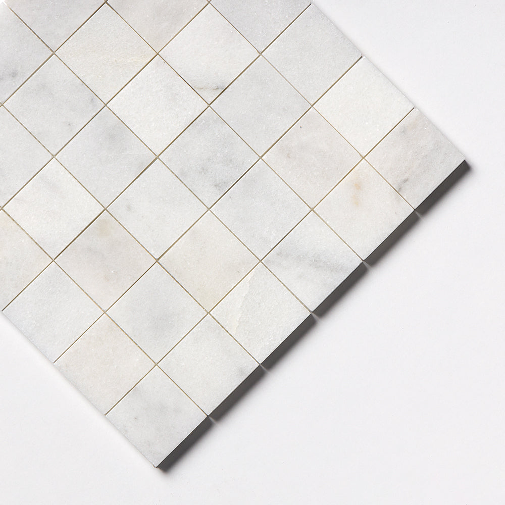 Calacatta T Honed 2x2 Marble Mosaics 12x12 Marble Honed 12x12 Mosaics — 3