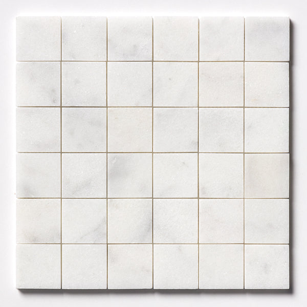 Calacatta T Honed 2x2 Marble Mosaics 12x12