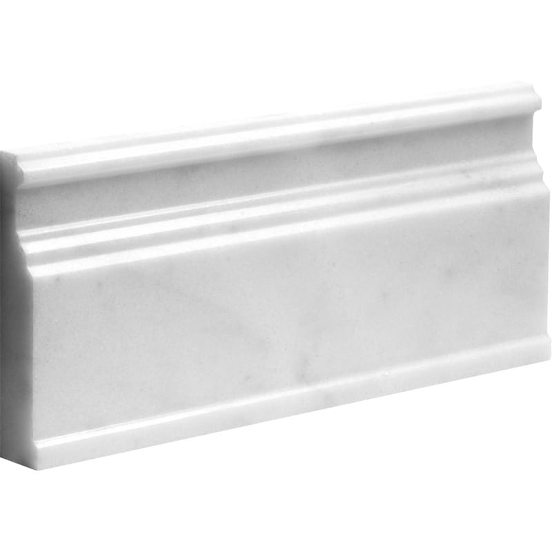 Calacatta T Polished Base Marble Moldings 5 1/16x12 Marble Polished 6x12 Moldings