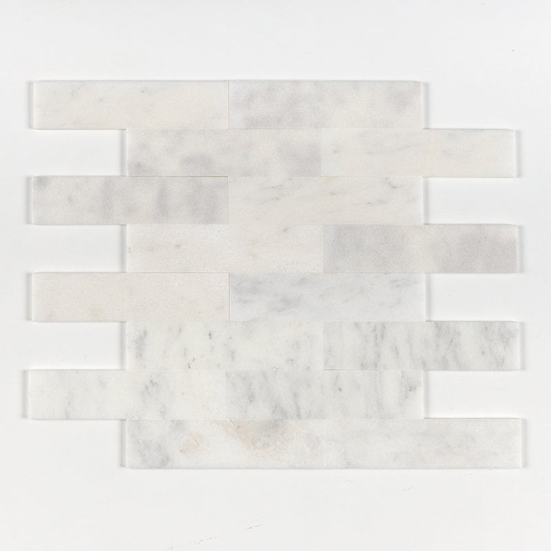Calacatta T Polished Subway Marble Tiles 3x12 Marble Polished 3x12 Tiles — 1