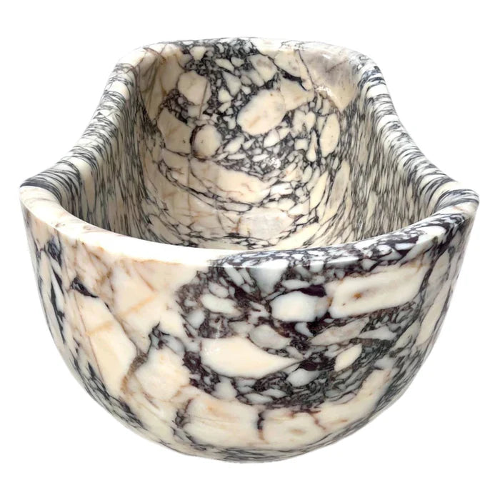 Calacatta Viola Bathtub Hand-carved from Solid Marble Block (W)34" (L)70" (H)26" by GobekDesign