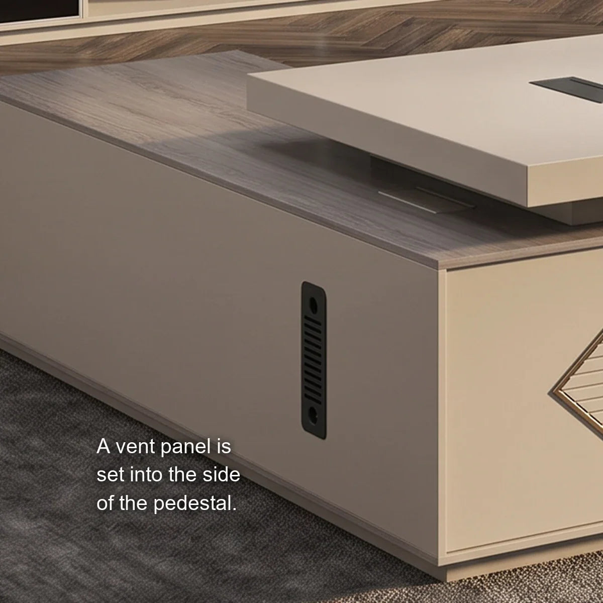 Calista · Modern L-Shaped Executive Desk, photo 7 of 9