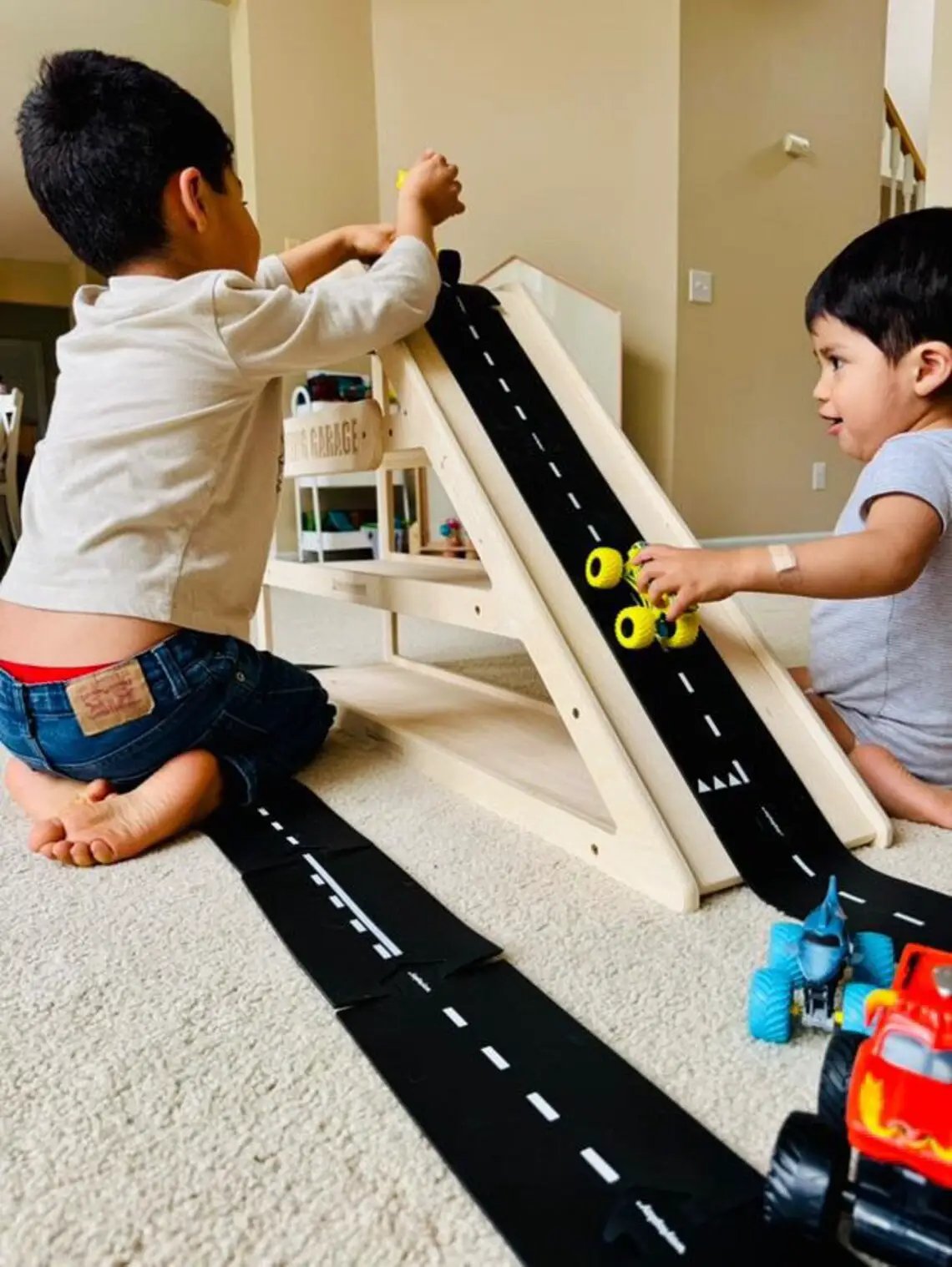 CAMDEN- Toy Car Storage + Ramp by Bush Acres