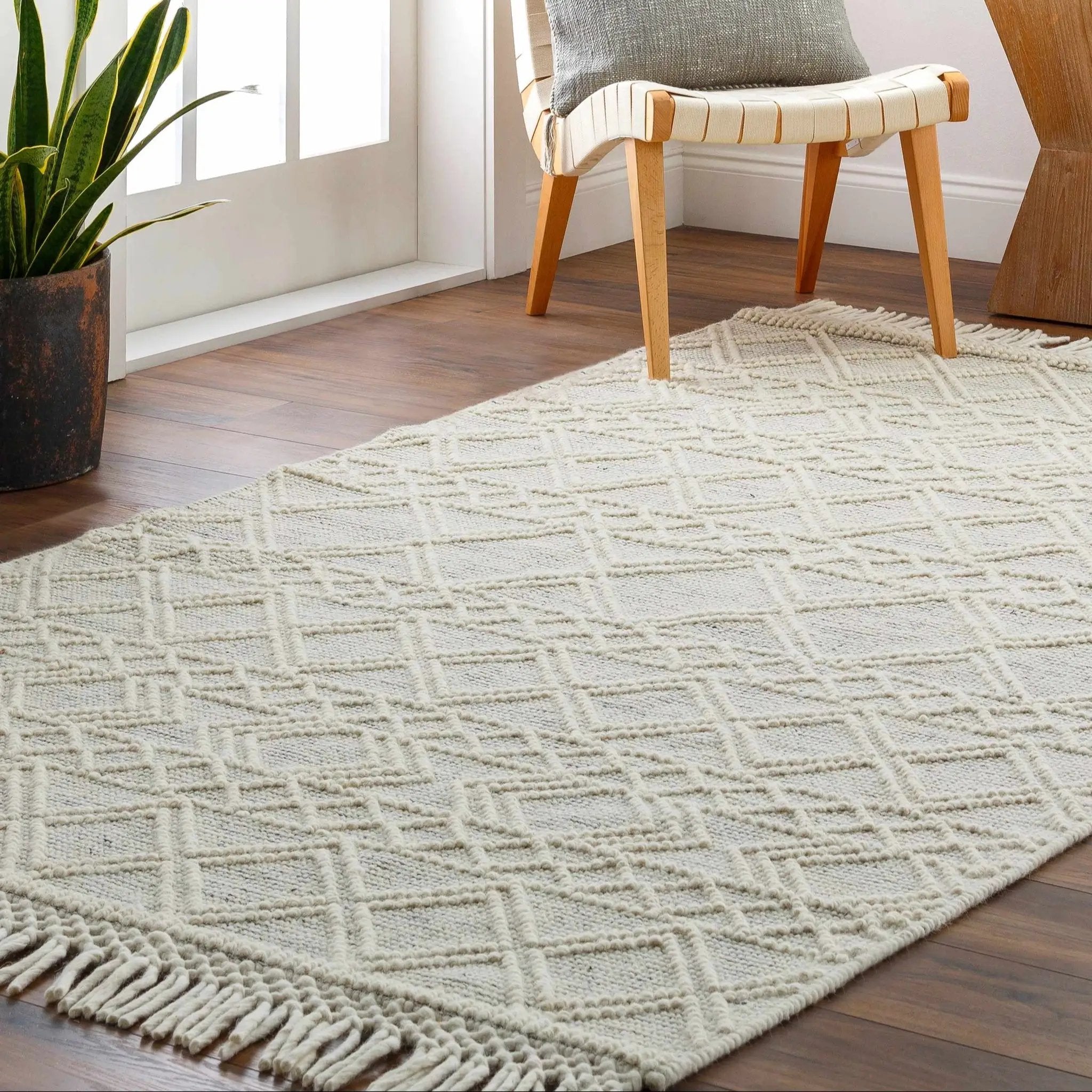 Cameo Scandi Wool Rug - Clearance by Boutique Rugs
