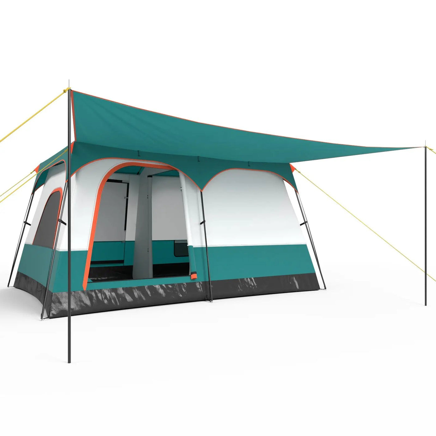 6-8 Person Camping Tent with Double Rooms and 2 Doors by DirectDeals