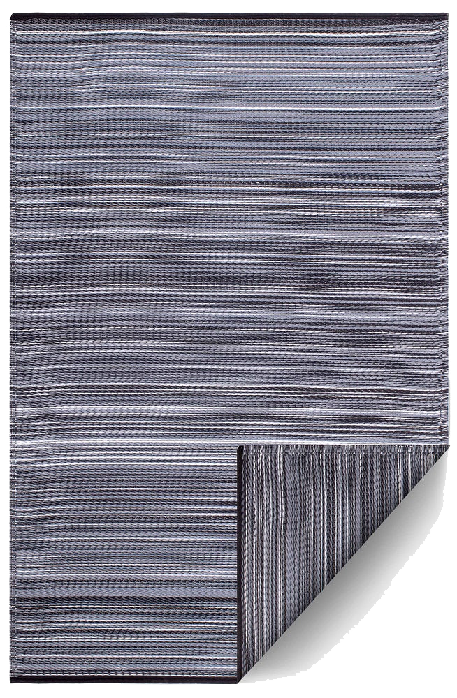 Cancun - Midnight Outdoor Rug for Patio by Fab Habitat