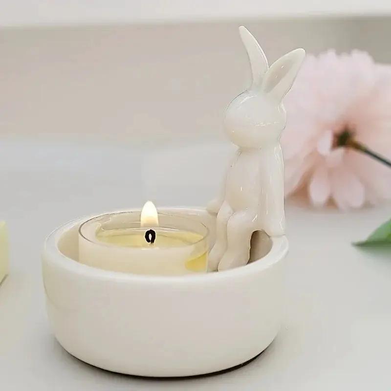 Candle Holder - Decorative Ceramic Small by House Of Avana