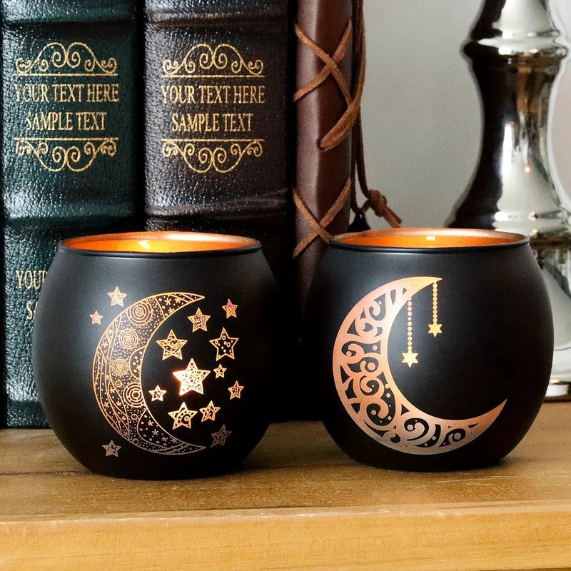 Candle Holder - Decorative Glass Ramadan by House Of Avana