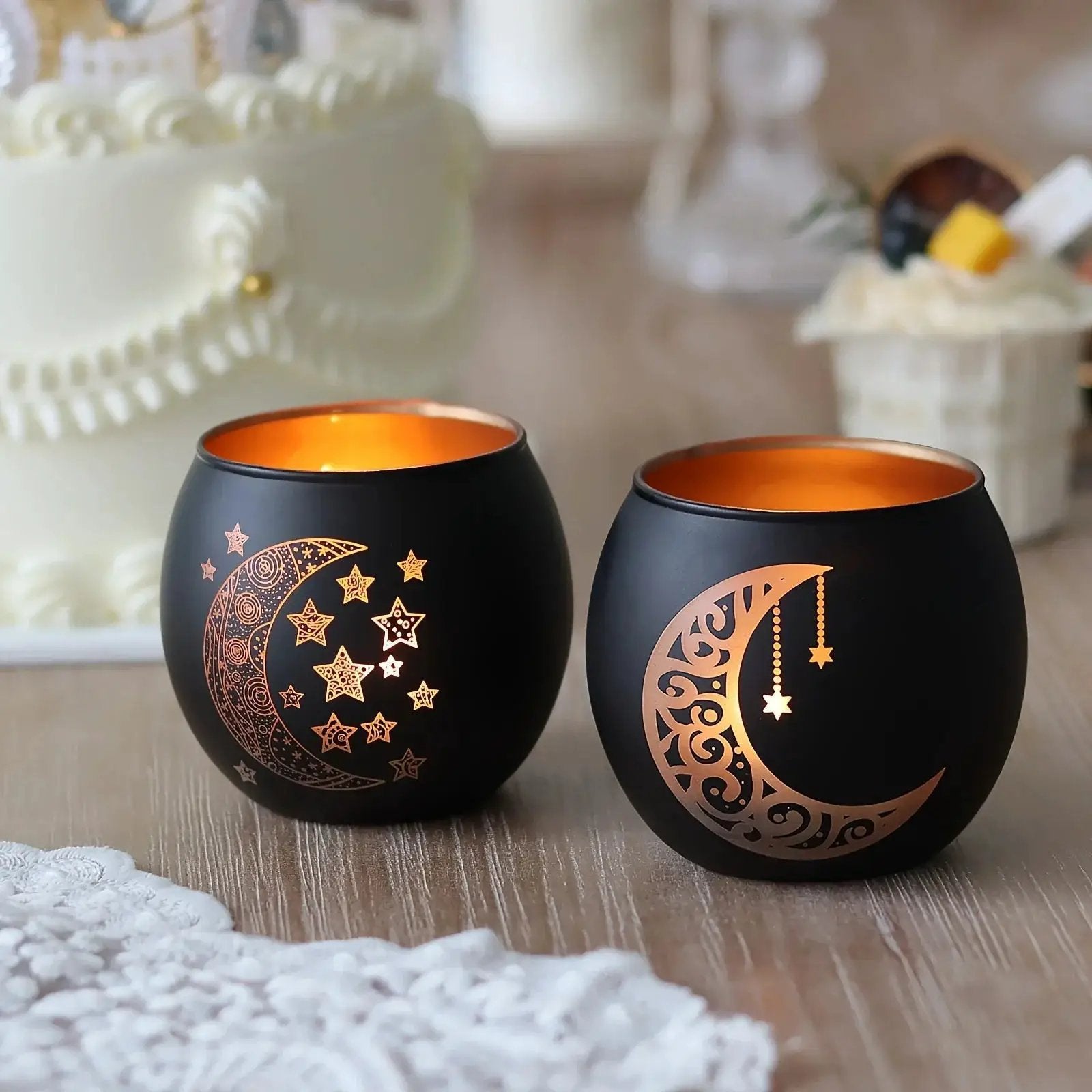 Candle Holder - Decorative Glass Ramadan by House Of Avana