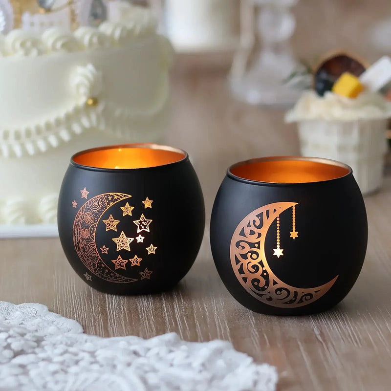 Candle Holder - Decorative Glass Ramadan by House Of Avana