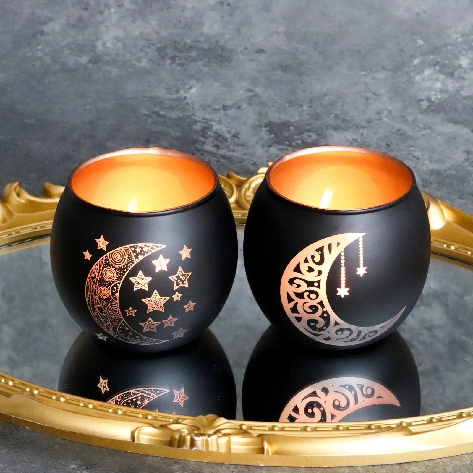 Candle Holder - Decorative Glass Ramadan by House Of Avana