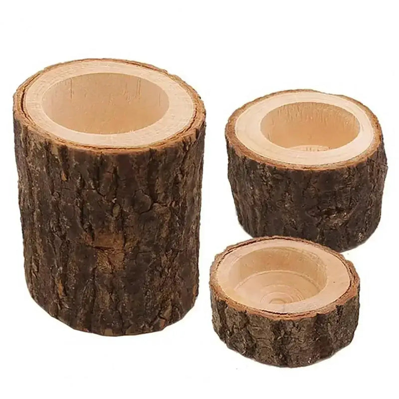 Candle Holder - Wooden Mini by House Of Avana